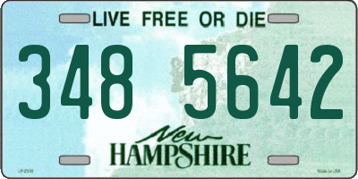 NH license plate 3485642
