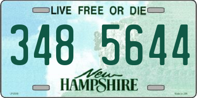 NH license plate 3485644