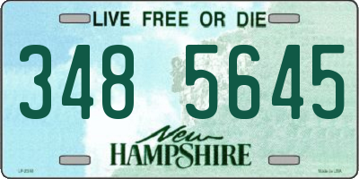 NH license plate 3485645