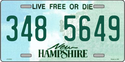 NH license plate 3485649
