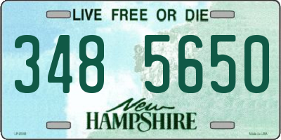 NH license plate 3485650