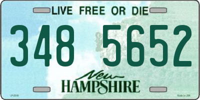 NH license plate 3485652