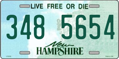 NH license plate 3485654