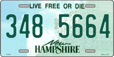 NH license plate 3485664