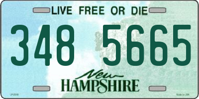NH license plate 3485665