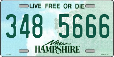 NH license plate 3485666