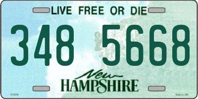 NH license plate 3485668