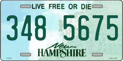 NH license plate 3485675