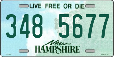 NH license plate 3485677