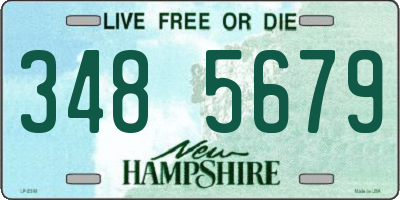 NH license plate 3485679