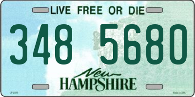 NH license plate 3485680