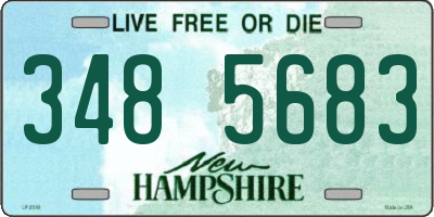 NH license plate 3485683