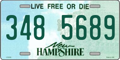 NH license plate 3485689
