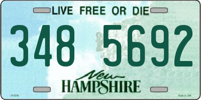 NH license plate 3485692