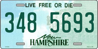 NH license plate 3485693