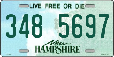 NH license plate 3485697