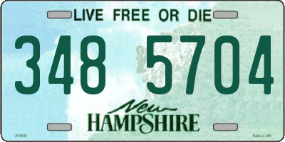 NH license plate 3485704