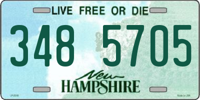 NH license plate 3485705