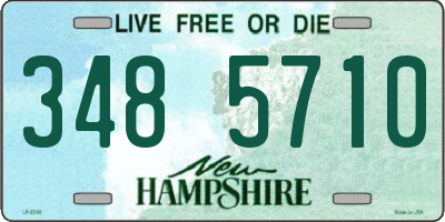 NH license plate 3485710