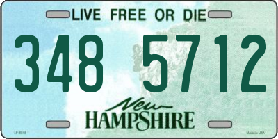 NH license plate 3485712