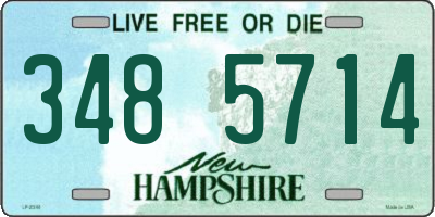 NH license plate 3485714