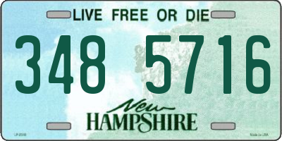 NH license plate 3485716