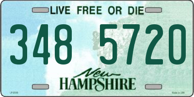NH license plate 3485720
