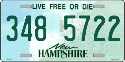 NH license plate 3485722