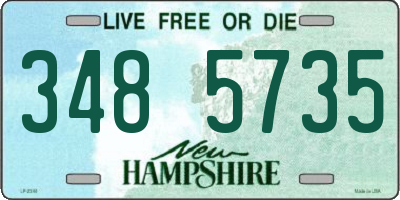 NH license plate 3485735