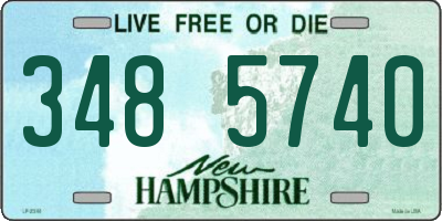 NH license plate 3485740