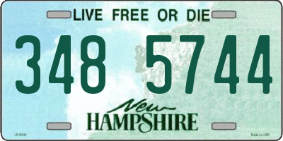 NH license plate 3485744