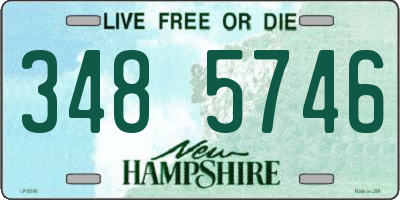NH license plate 3485746
