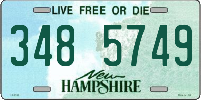 NH license plate 3485749