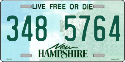 NH license plate 3485764