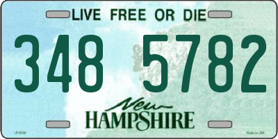 NH license plate 3485782