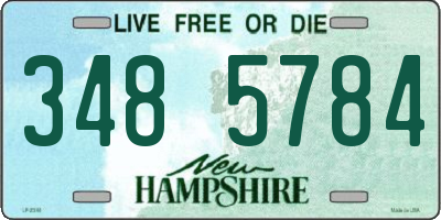 NH license plate 3485784