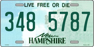 NH license plate 3485787