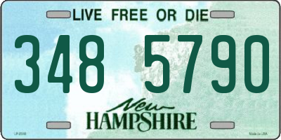 NH license plate 3485790