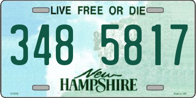 NH license plate 3485817