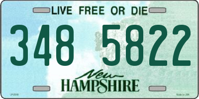 NH license plate 3485822