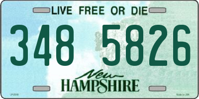 NH license plate 3485826