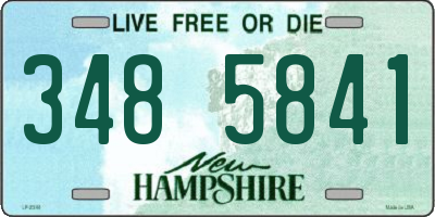 NH license plate 3485841