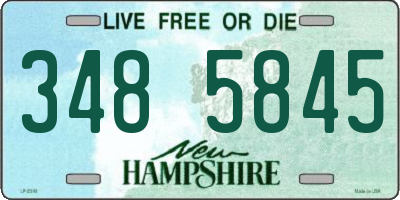 NH license plate 3485845