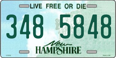 NH license plate 3485848