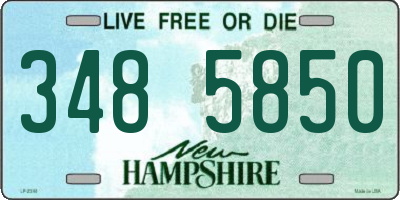 NH license plate 3485850