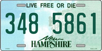 NH license plate 3485861
