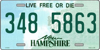 NH license plate 3485863