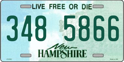 NH license plate 3485866