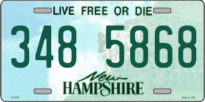NH license plate 3485868