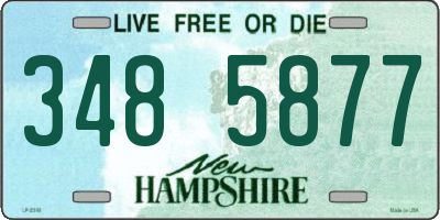 NH license plate 3485877